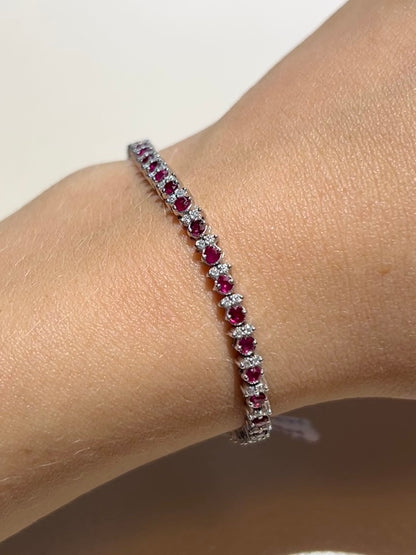 Pulsera Aurora 40 Rubíes 80 Diamantes