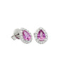 ARETES GOTA: ZAFIROS ROSA