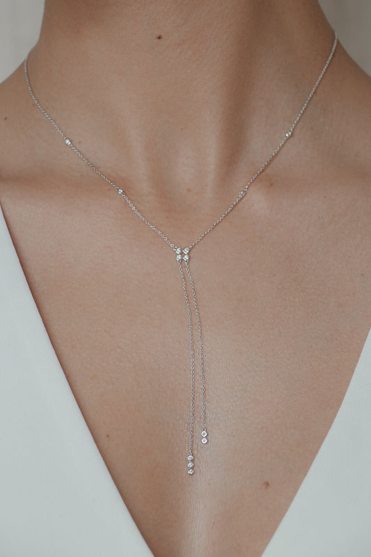 Diamonds layer necklace