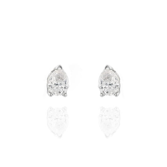 Pear Solitaire Earrings