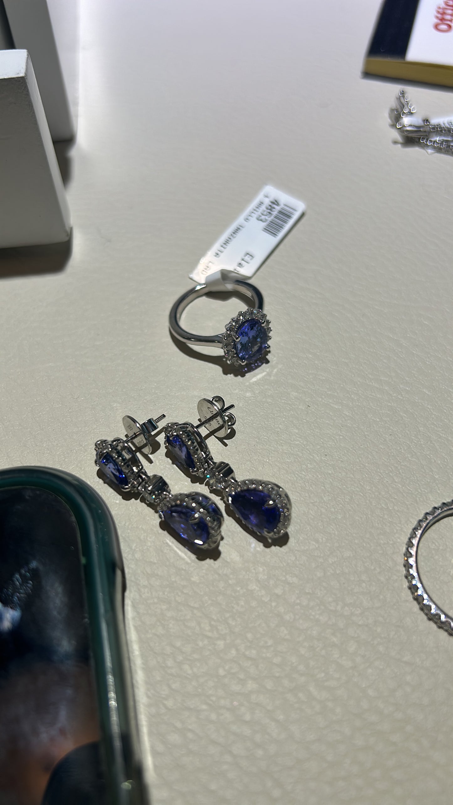 Long Tanzanite Earrings