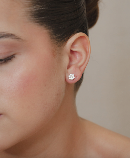 Flower Diamond Studs