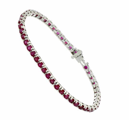 Pulsera Tennis 47 Rubis 4.68 CTS