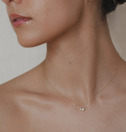 Double Diamond Necklace