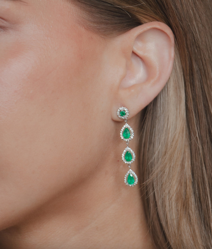 Emerald Drop Earrings